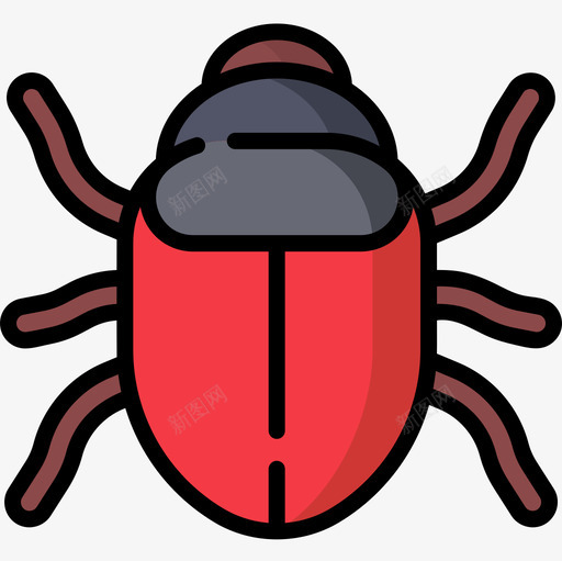 Bug保护安全4线性颜色图标svg_新图网 https://ixintu.com Bug 保护 安全 线性 颜色