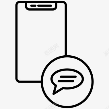 短信信使智能手机图标图标