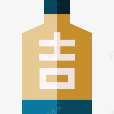 白酒中国25平淡图标图标