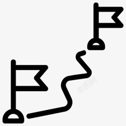 AB测试里程碑成就项目成功图标高清图片