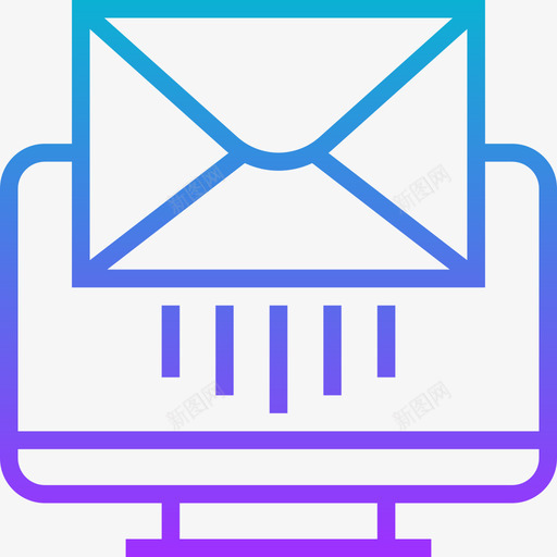 电子邮件邮政要素3渐变图标svg_新图网 https://ixintu.com 渐变 电子邮件 要素 邮政