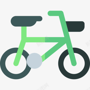 自行车城市生活6平板图标图标