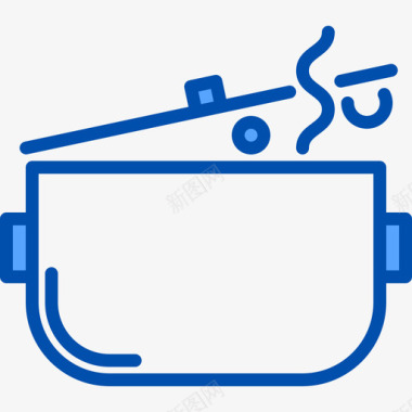 锅炉食品120蓝色图标图标