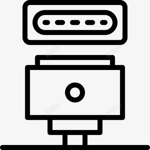 充电器机械手4线性图标svg_新图网 https://ixintu.com 充电器 机械手 线性