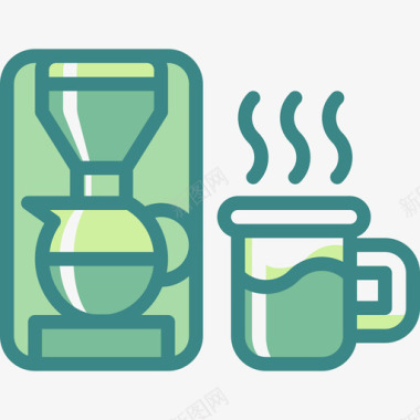 咖啡机家用电子2双音图标图标