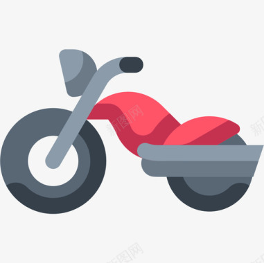 摩托车运输89扁平图标图标