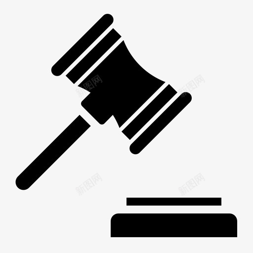 法律拍卖木槌图标svg_新图网 https://ixintu.com 判决 成功 拍卖 木槌 法官 法律