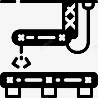 机械臂工业43填充图标图标