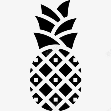 菠萝夏威夷11字形图标图标