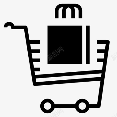 购物车市场商店图标图标