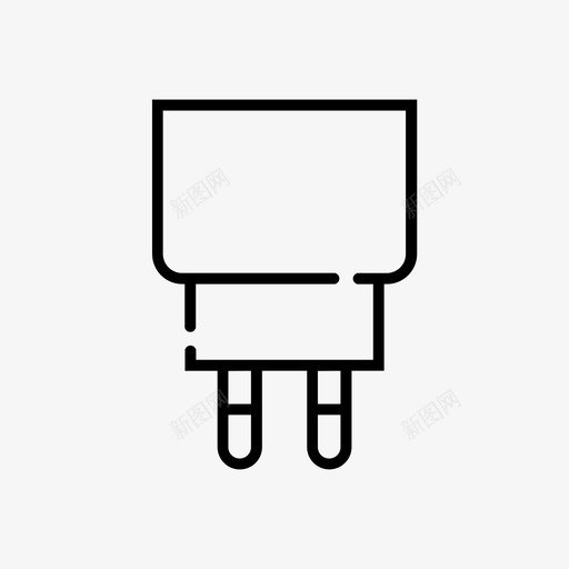 插头电池电缆图标svg_新图网 https://ixintu.com 充电 插头 智能手机 电池 电缆