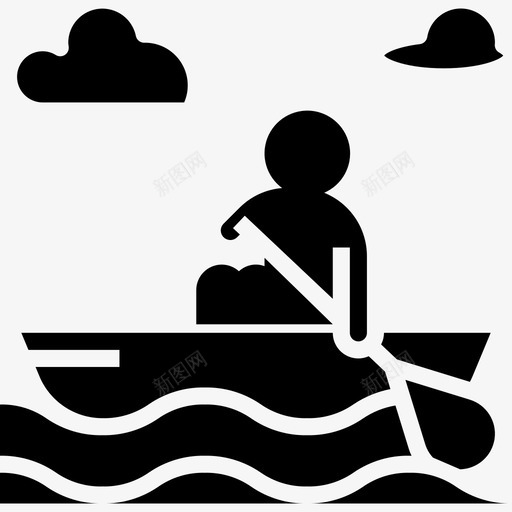 皮划艇夏季49号装满图标svg_新图网 https://ixintu.com 49号 夏季 皮划艇 装满