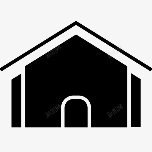 房子按钮家图标svg_新图网 https://ixintu.com 家 房子 按钮 用户界面