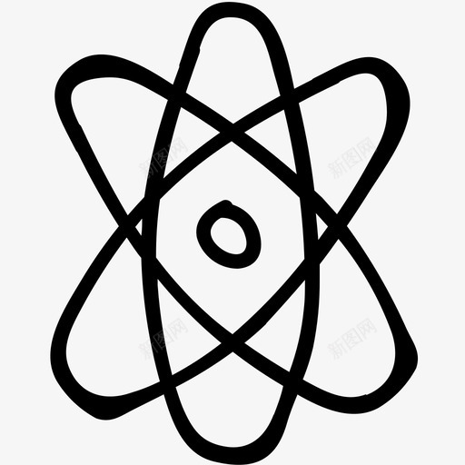 原子化学元素图标svg_新图网 https://ixintu.com 元素 化学 原子 教育 科学