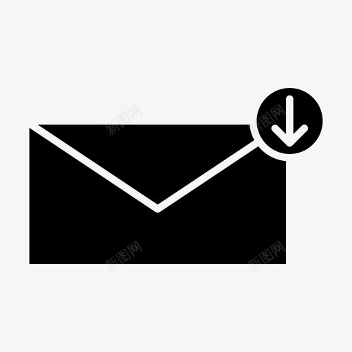 接收邮件收件箱邮件图标svg_新图网 https://ixintu.com 保存邮件 公司 接收邮件 收件箱 邮件