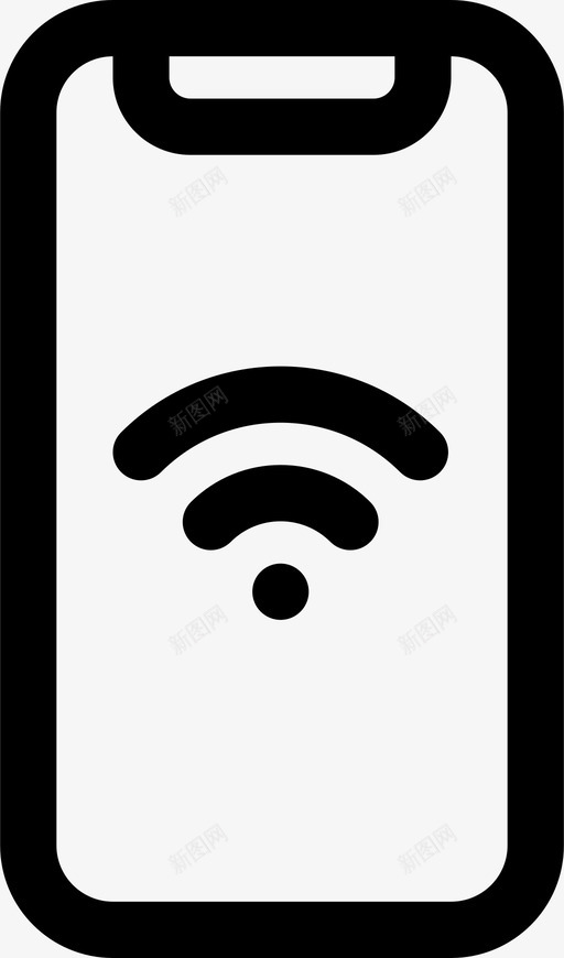 电话连接设备图标svg_新图网 https://ixintu.com wifi 互联网 电话 移动 移动电话 设备 连接