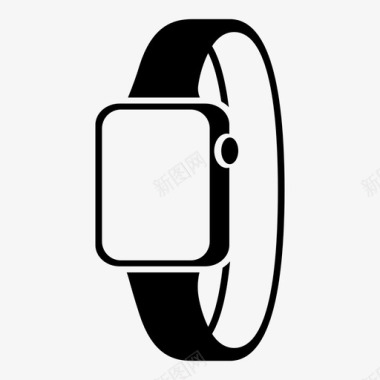 苹果手表健身追踪器物联网图标图标