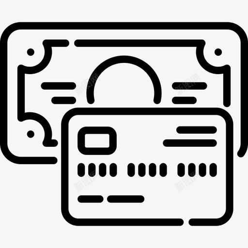 现金货币46直系图标svg_新图网 https://ixintu.com 现金 直系 货币