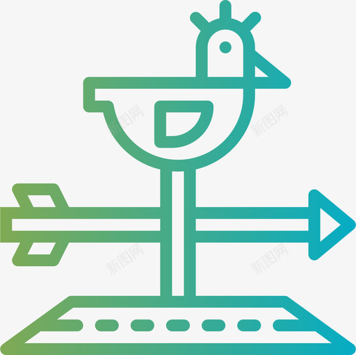 风标第三季梯度图标svg_新图网 https://ixintu.com 梯度 第三季 风标