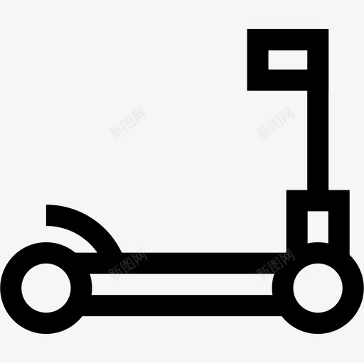 踏板车圣诞玩具25直线型图标svg_新图网 https://ixintu.com 圣诞 玩具 直线 线型 踏板车