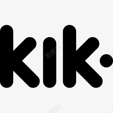 Kik社交媒体98填充图标图标