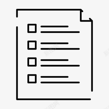 清单文件页面图标图标