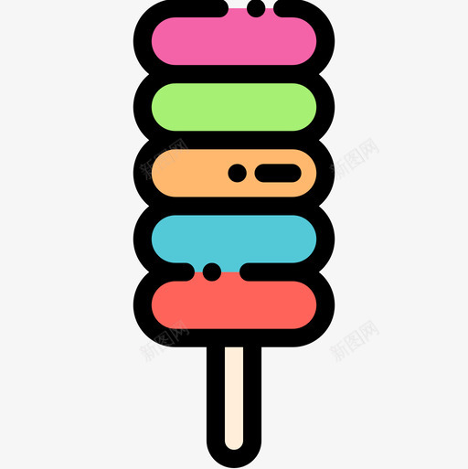 冰淇淋糖果店10线性颜色图标svg_新图网 https://ixintu.com 冰淇淋 糖果店 线性 颜色