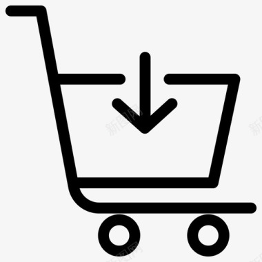 添加到购物车购物篮商业图标图标