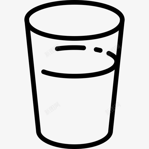 玻璃杯子饮料图标svg_新图网 https://ixintu.com 杯子 水 牛奶 玻璃 瓦特鲁什卡轮廓容易 饮料