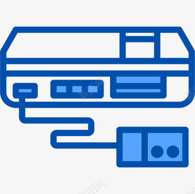 游戏机复古小工具8蓝色图标图标