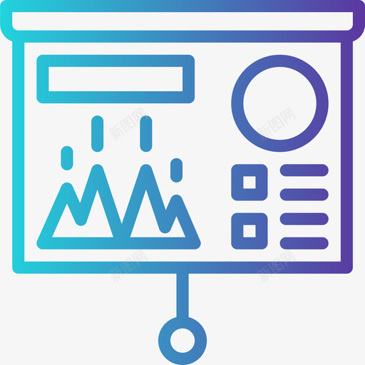 演示数字营销105梯度图标svg_新图网 https://ixintu.com 数字 梯度 演示 营销