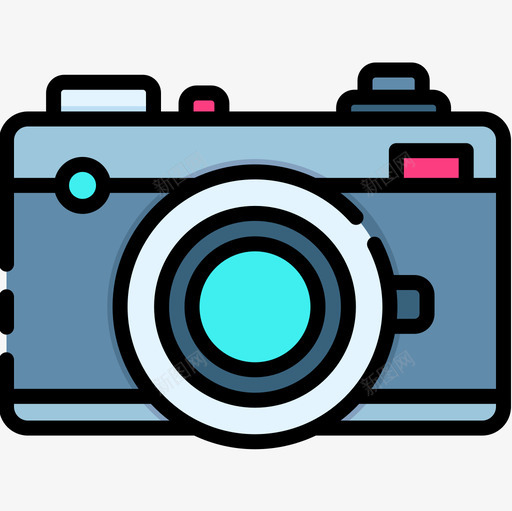 相机创作过程64线性颜色图标svg_新图网 https://ixintu.com 创作 相机 线性 过程 颜色