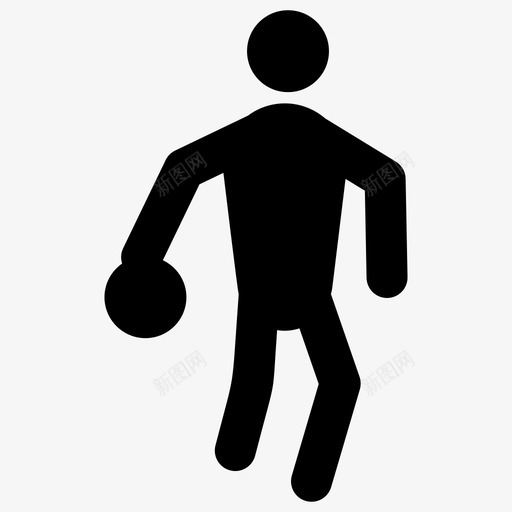 打球篮球运动员男子图标svg_新图网 https://ixintu.com 形图 打球 男子 篮球 象形 运动员