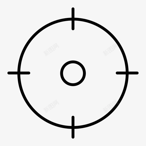 射手目标基本ui元素规则线图标svg_新图网 https://ixintu.com 基本ui元素规则线 射手 目标