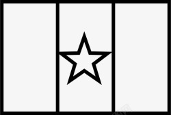 简体图标塞内加尔国旗世界国旗简体轮廓图标高清图片