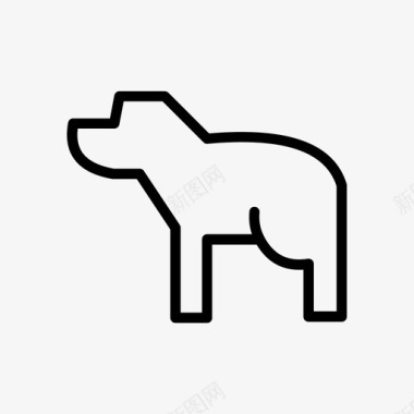 狗动物禁令图标图标