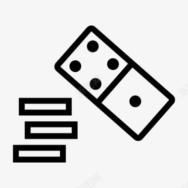 多米诺骨牌赌场赌博游戏扑克图标图标