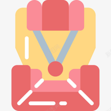 婴儿汽车座椅78号婴儿扁平图标图标