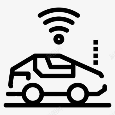 自主汽车信号wifi图标图标