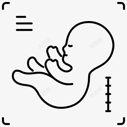 超声波婴儿医院图标svg_新图网 https://ixintu.com 医学 医院 大纲 婴儿 怀孕 超声波 超声波检查