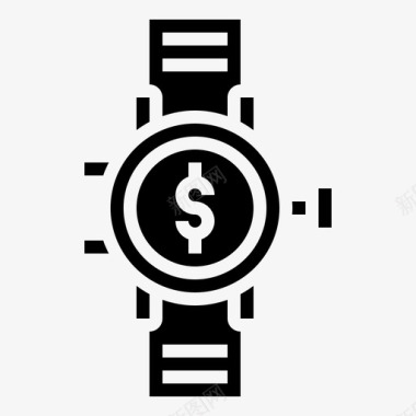 手表钱时间图标图标