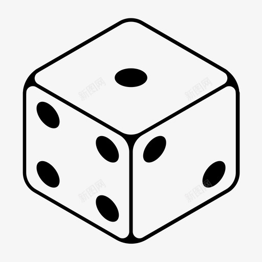 骰子1赌场骰子图标svg_新图网 https://ixintu.com 拉斯维加斯 赌博 赌场 骰子 骰子1