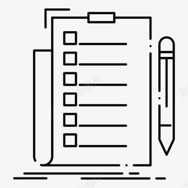 专业知识检查检查表图标图标