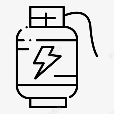蓄能器电池充电图标图标