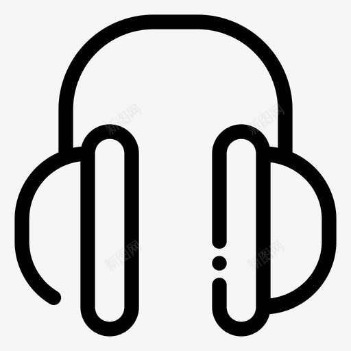 耳机音乐联系人使用图标svg_新图网 https://ixintu.com 使用 耳机 联系人 音乐