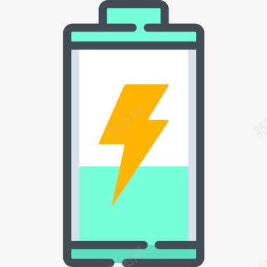 电池ui29线性颜色图标图标
