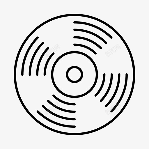 乙烯基唱片古董cd图标svg_新图网 https://ixintu.com cd 乙烯基 古董 唱片 复古 旧的
