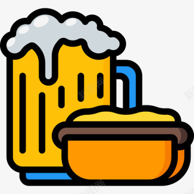 啤酒快餐38原色图标图标