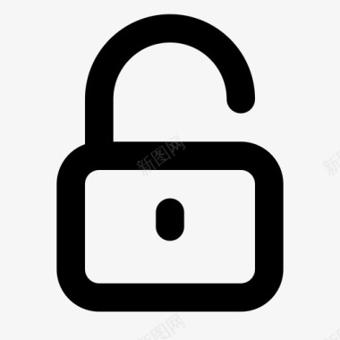 解锁挂锁用户界面图标图标