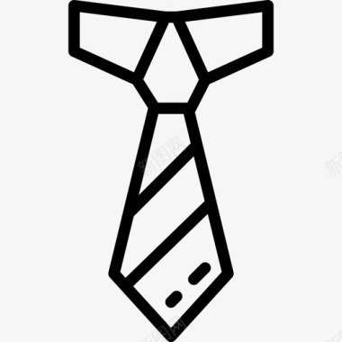 领带时尚9直线型图标图标